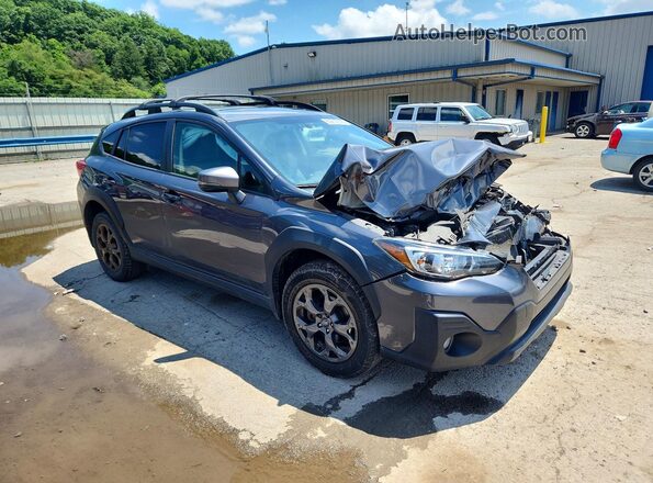 JF2GTHSC6MH289096 2021 SUBARU CROSSTREK Gray Przód prawy