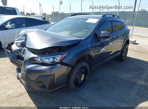 JF2GTHSC7MH309100 2021 SUBARU CROSSTREK Gray Առջևի ձախ երեք քառորդ տեսարան