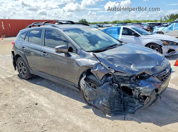 JF2GTHSC7PH243121 2023 SUBARU CROSSTREK Gray Delantero derecho