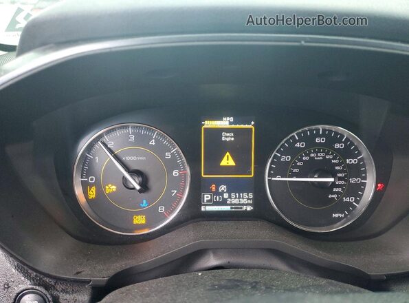 JF2GTHSC8MH373419 2021 SUBARU CROSSTREK Серый Вид щитка приборов