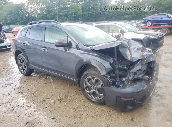 JF2GTHSC8MH373419 2021 SUBARU CROSSTREK Серый Передняя правая четверть