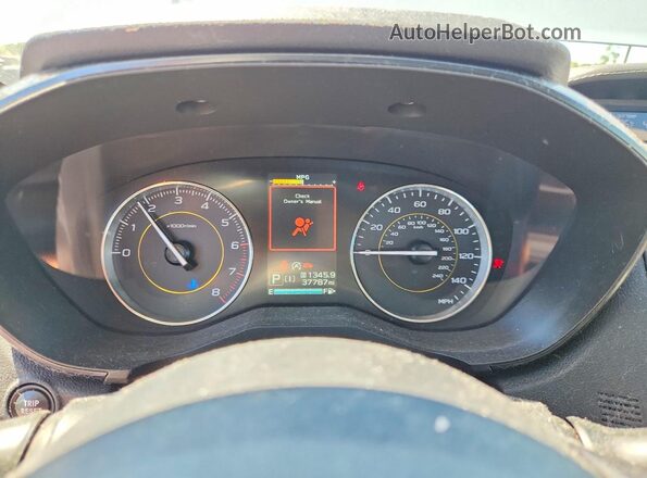 JF2GTHSC8NH260569 2022 SUBARU CROSSTREK Gray Вид щитка приладів