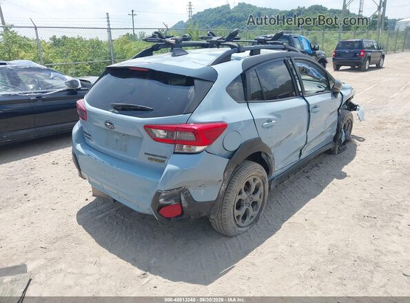 JF2GTHSC9NH240038 2022 SUBARU CROSSTREK Blue Задня права чверть