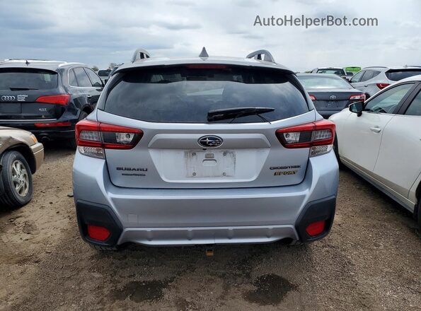 JF2GTHSCXMH235851 2021 SUBARU CROSSTREK Silver Вид ззаду