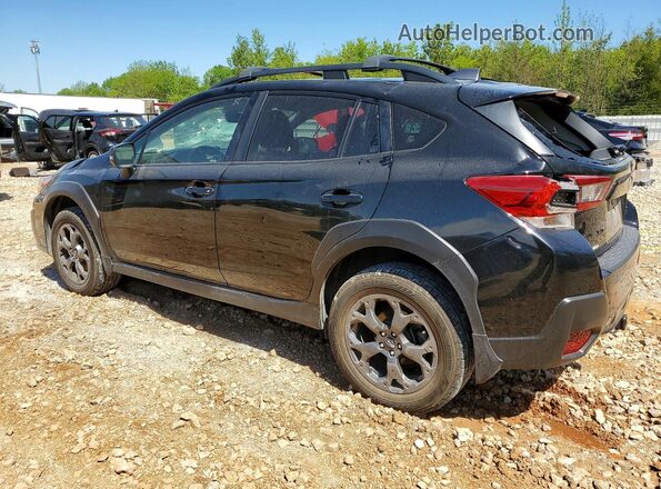 JF2GTHSCXNH255602 2022 SUBARU CROSSTREK Black Հետևի ձախ