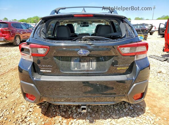 JF2GTHSCXNH255602 2022 SUBARU CROSSTREK Black Հետևի տեսք