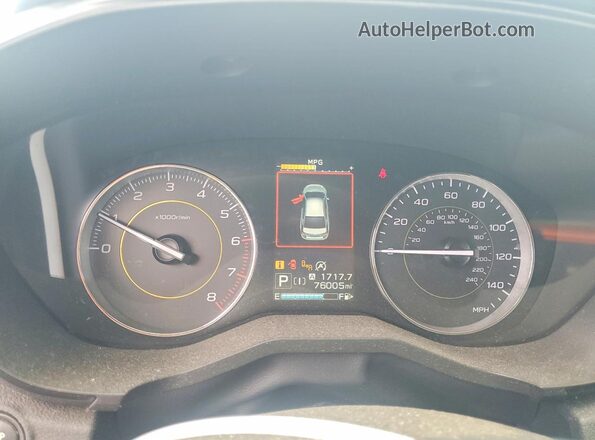 JF2GTHSCXNH264512 2022 SUBARU CROSSTREK Черный Вид щитка приборов
