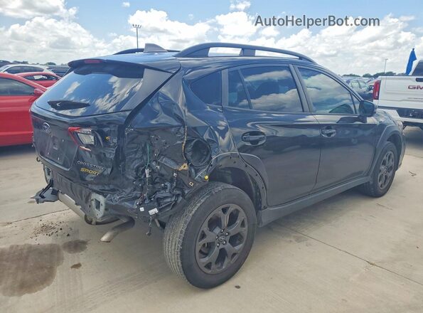 JF2GTHSCXNH264512 2022 SUBARU CROSSTREK Черный Задняя правая четверть