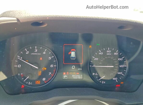 JF2GUABC0R8349644 2024 SUBARU CROSSTREK Silver Instrument cluster view