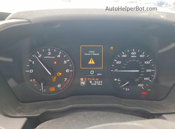JF2GUABC1R8343125 2024 SUBARU CROSSTREK White Instrument cluster view