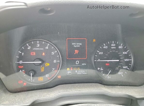 JF2GUABC2R8253272 2024 SUBARU CROSSTREK White Սարքավորումների վահանակի տեսք