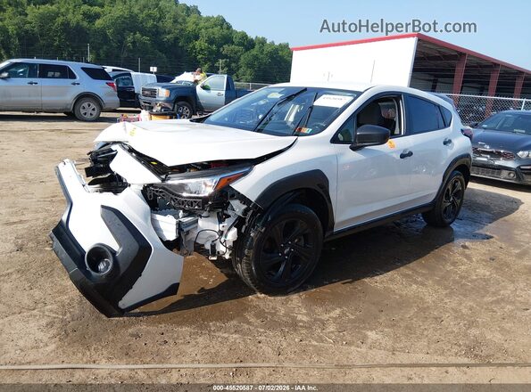 JF2GUABC4SH294735 2025 SUBARU CROSSTREK White წინა მარცხენა ხედი სამი მეოთხედიდან