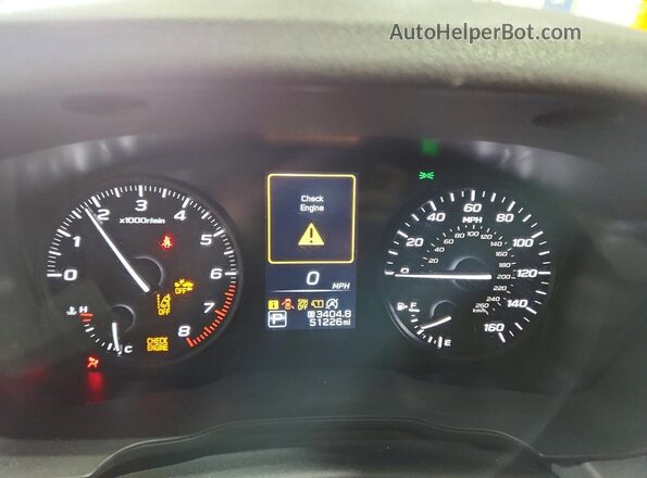 JF2GUABC8R8331165 2024 SUBARU CROSSTREK White ხელსაწყოთა პანელის ხედი