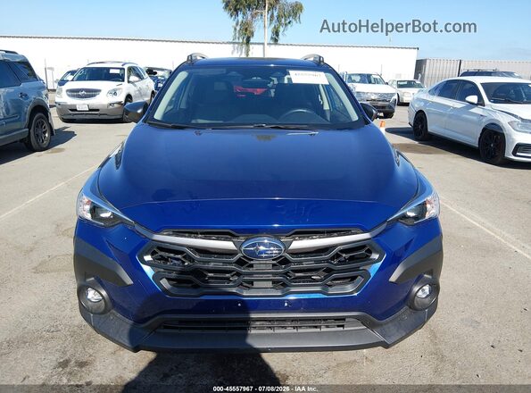 JF2GUADC0R8918165 2024 SUBARU CROSSTREK Blue Instrument cluster view