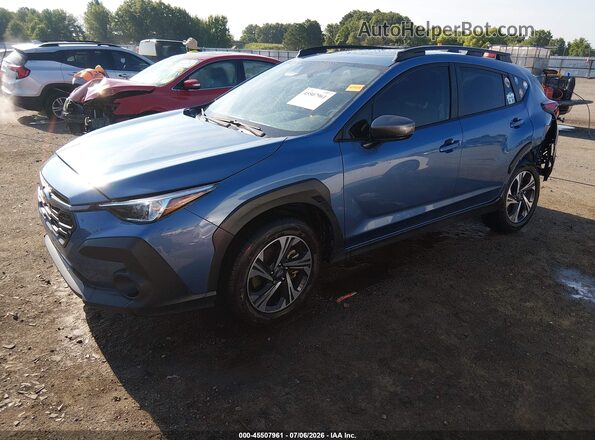 JF2GUADC0RH337197 2024 SUBARU CROSSTREK Blue Առջևի ձախ երեք քառորդ տեսարան