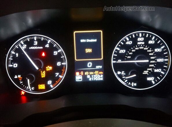 JF2GUADC1R8257536 2021 SUBARU CROSSTREK White Вид щитка приладів