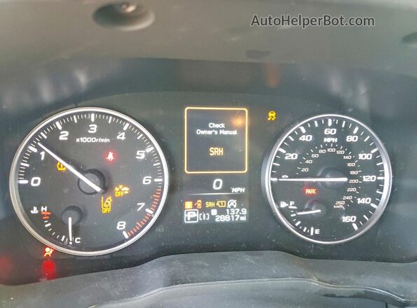 JF2GUADC1R8896970 2024 SUBARU CROSSTREK White Widok zestawu wskaźników