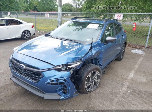 JF2GUADC1RH856856 2024 SUBARU CROSSTREK Blue Vista tres cuartos delantera izquierda