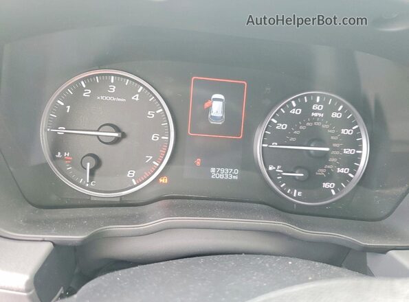 JF2GUADC2R8204442 2024 SUBARU CROSSTREK Gray Вид щитка приладів