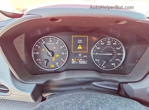 JF2GUADC3R8324217 2024 SUBARU CROSSTREK Red ხელსაწყოთა პანელის ხედი