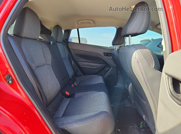 JF2GUADC3R8324217 2024 SUBARU CROSSTREK Red უკანა სავარძლების ხედი