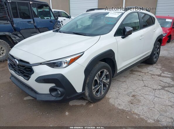 JF2GUADC3R8336304 2024 SUBARU CROSSTREK White Առջևի ձախ երեք քառորդ տեսարան