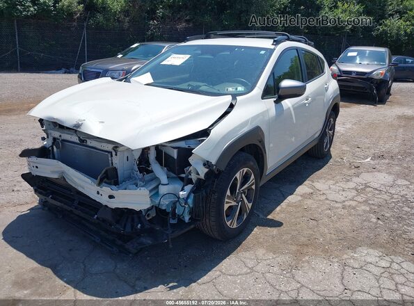 JF2GUADC4R8285511 2024 SUBARU CROSSTREK White Vista tres cuartos delantera izquierda