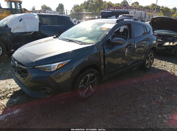 JF2GUADC4R8349594 2024 SUBARU CROSSTREK Gray წინა მარცხენა ხედი სამი მეოთხედიდან