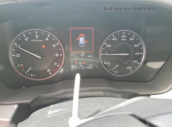 JF2GUADC4R8863378 2024 SUBARU CROSSTREK White Instrument cluster view