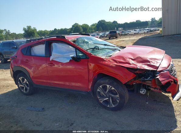 JF2GUADC4R8865809 2024 SUBARU CROSSTREK Red უკანა სალონის ხედი