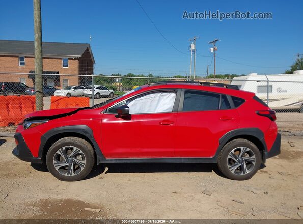 JF2GUADC4R8865809 2024 SUBARU CROSSTREK Red სალონის 360-გრადუსიანი ხედი