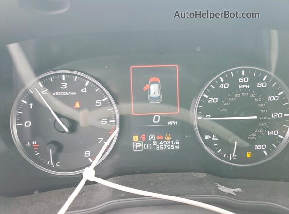 JF2GUADC4RH240973 2024 SUBARU CROSSTREK White Widok zestawu wskaźników