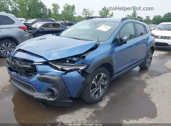 JF2GUADC4RH373247 2024 SUBARU CROSSTREK Blue წინა მარცხენა ხედი სამი მეოთხედიდან