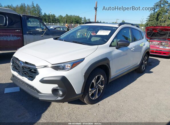JF2GUADC4RH914135 2024 SUBARU CROSSTREK White Przód lewy
