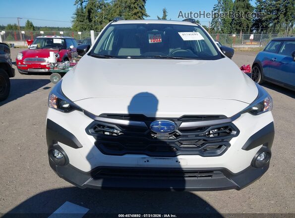 JF2GUADC4RH914135 2024 SUBARU CROSSTREK White Widok zestawu wskaźników