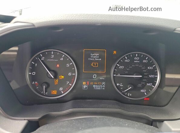 JF2GUADC5RH239573 2024 SUBARU CROSSTREK Gray Սարքավորումների վահանակի տեսք