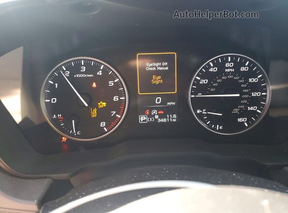 JF2GUADC5RH898933 2024 SUBARU CROSSTREK Blue ხელსაწყოთა პანელის ხედი
