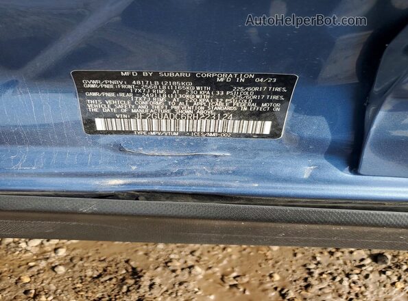 JF2GUADC6RH223124 2024 SUBARU CROSSTREK Синий Вид подкапотного пространства