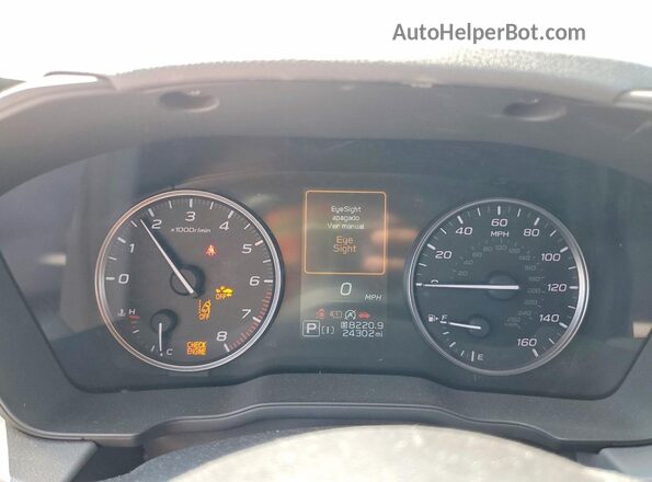 JF2GUADC7R8299323 2024 SUBARU CROSSTREK Silver ხელსაწყოთა პანელის ხედი