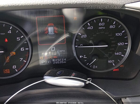 JF2GUADC8R8304464 2024 SUBARU CROSSTREK Серый Вид панели приборов