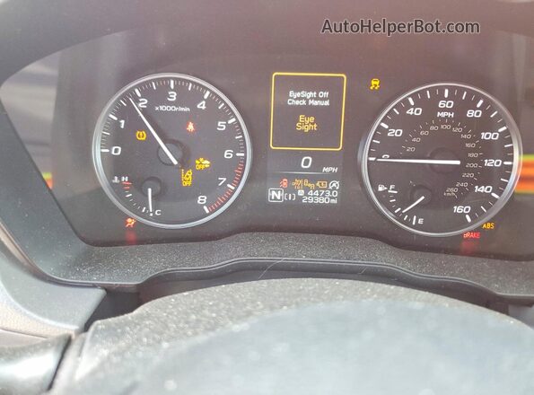 JF2GUADC8RH277007 2024 SUBARU CROSSTREK Orange Вид щитка приладів