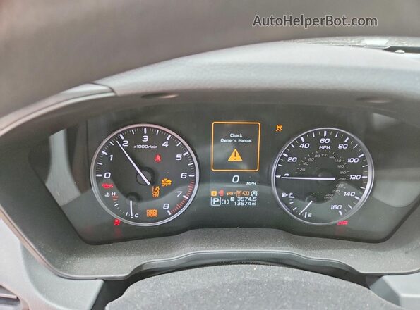 JF2GUADC9R8906998 2024 SUBARU CROSSTREK Синий Вид щитка приборов