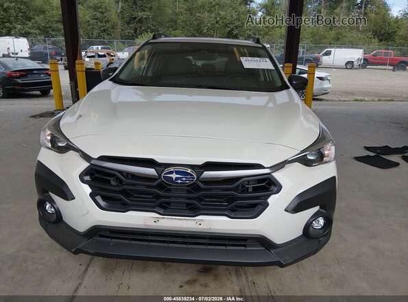 JF2GUADC9R8912963 2024 SUBARU CROSSTREK White Instrument cluster view