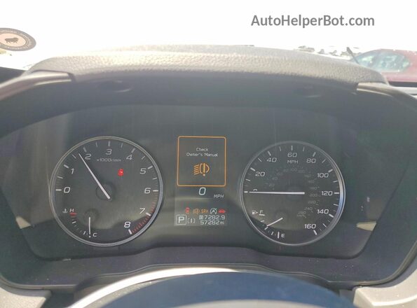 JF2GUADC9RH257090 2024 SUBARU CROSSTREK White Вид щитка приладів