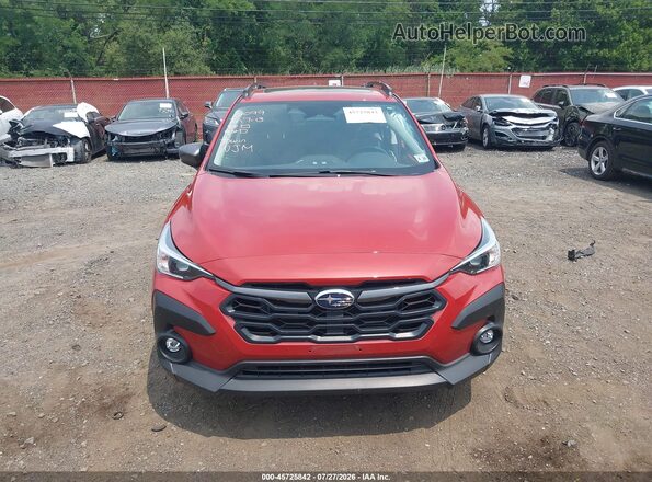 JF2GUHDC0SH214305 2025 SUBARU CROSSTREK Orange Instrument cluster view
