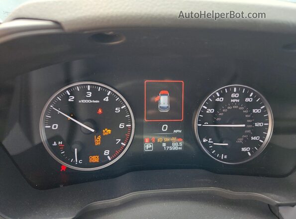 JF2GUHDC1SH310055 2025 SUBARU CROSSTREK Blue Vista del cuadro de instrumentos