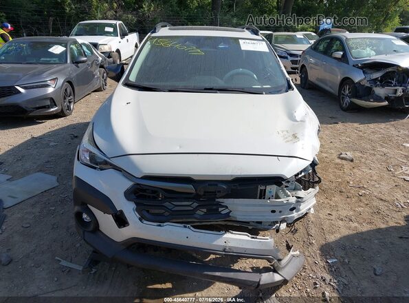 JF2GUHDC4S8264205 2025 SUBARU CROSSTREK White Widok zestawu wskaźników