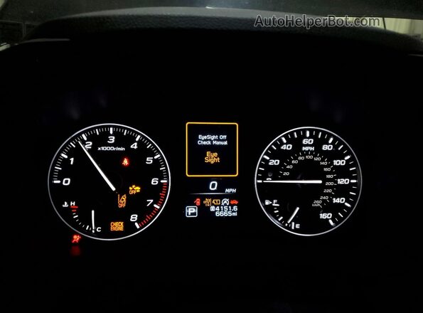 JF2GUHDC5S8282423 2025 SUBARU CROSSTREK Black Widok zestawu wskaźników