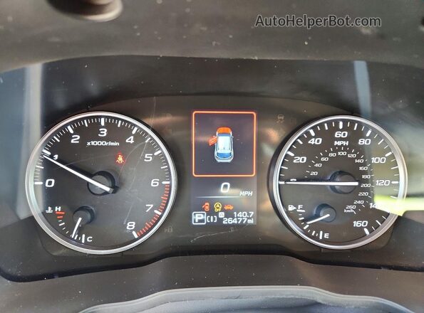 JF2GUHDC5SH208418 2025 SUBARU CROSSTREK Red ხელსაწყოთა პანელის ხედი