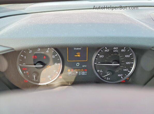 JF2GUHDC5SH251303 2025 SUBARU CROSSTREK Красный Вид щитка приборов